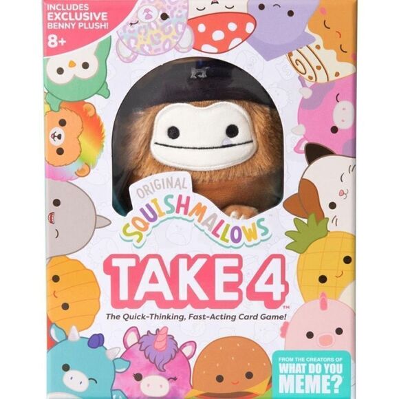 Take4 Original Squishmallows Card Game With 4.5” Squishmallow - Picture 7 of 8